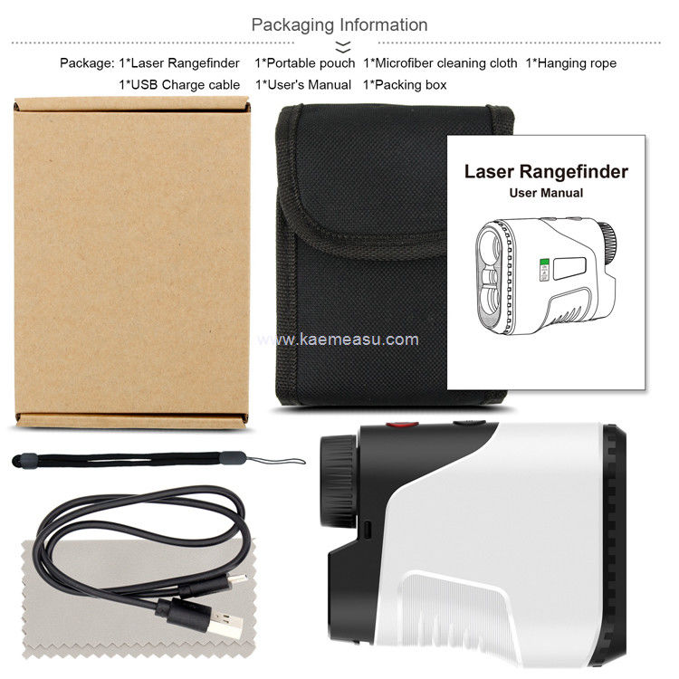 Kaemeasu Laser Rangefinder Golf Berburu Menembak Handheld Rangefinder USB Charge Distance Meter D450