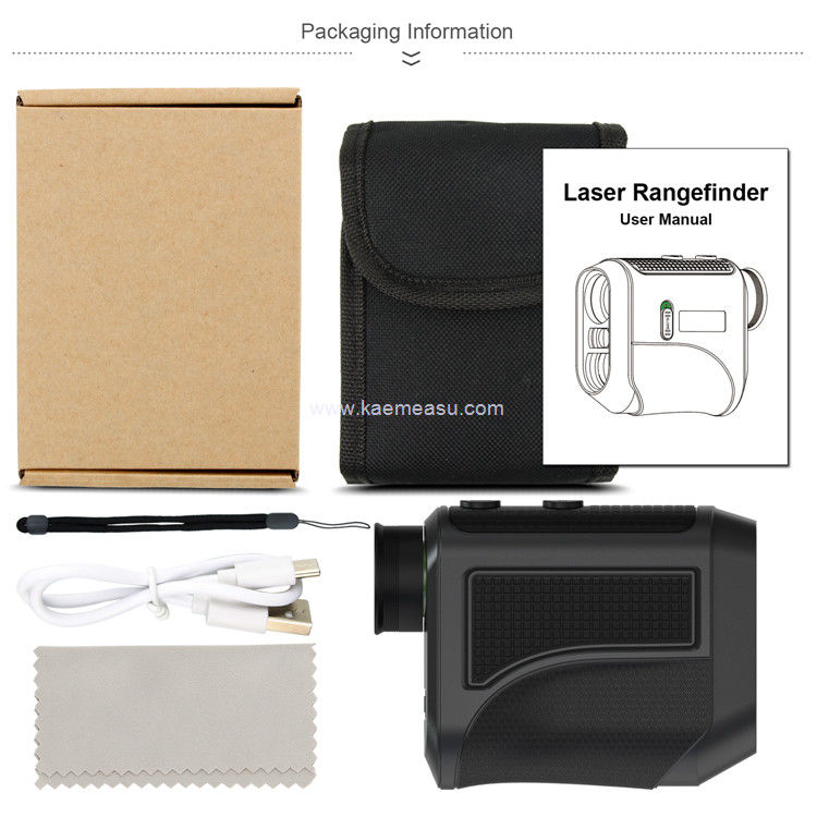 Kaemeasu USB Charging Golf Rangefinder Teleskop optik presisi tinggi LCD Display Laser Rangefinder F1000