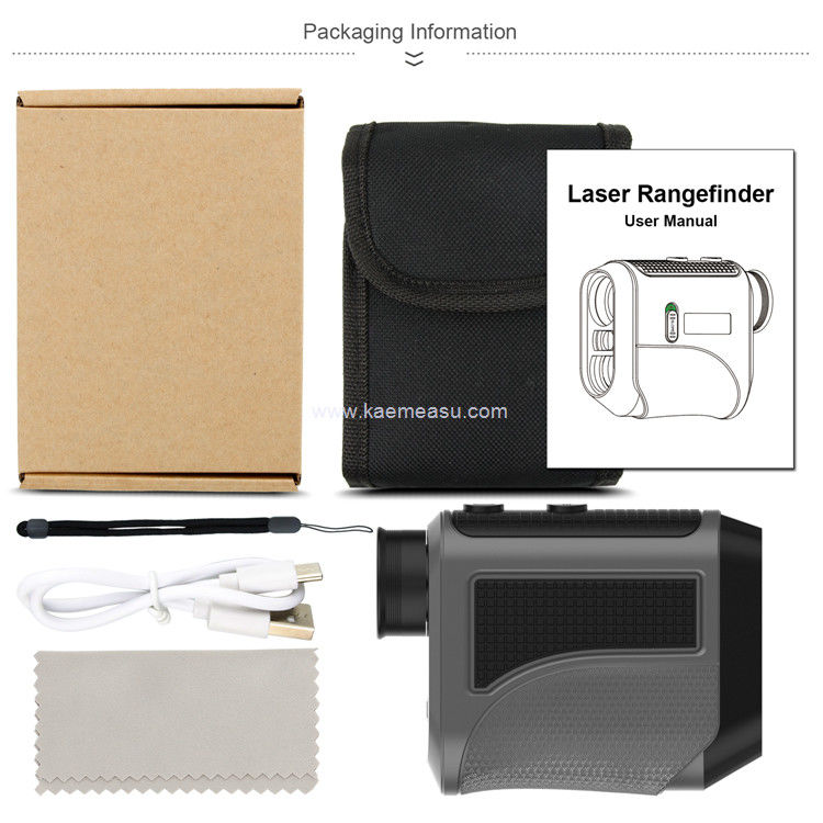Kaemeasu USB Charging Golf Rangefinder Teleskop optik presisi tinggi LCD Display Laser Rangefinder F1000