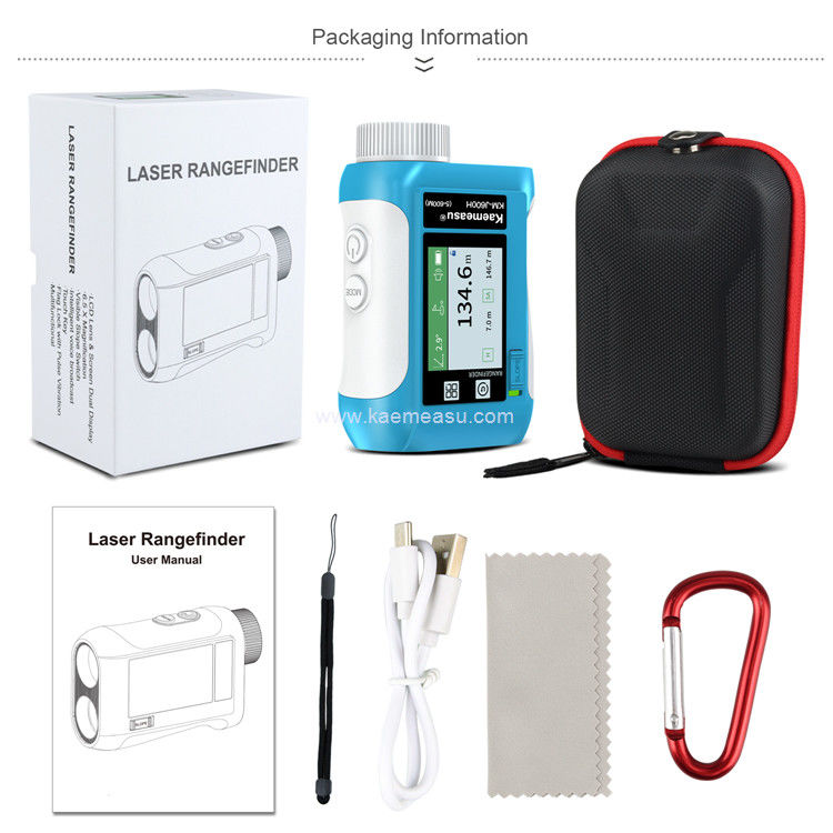 Kaemeasu Rechargeable Laser Rangefinder Voice Golf Rangefinder LCD Display Teleskop Dengan Layar Sisi J1200