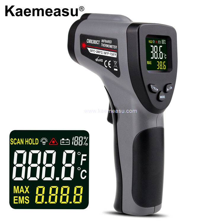 Kaemeasu Handheld Thermometer Gun Kelas 1 Laser Safety Laser Temp Gun OEM ODM