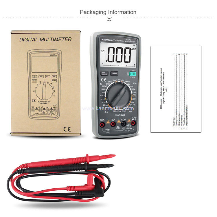 Kaemeasu 02A Voltmeter Industri Handheld Digital Aneng Multitester NCV T RMS Meter Uji Listrik