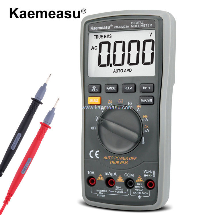 Kaemeasu 03A Multimeter Digital Presisi Tinggi 6000 Menghitung Jangkauan Otomatis 1000V AC DC Smart Multimeter