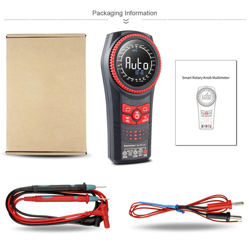 Kaemeasu 10C Auto Range Multimetro Smart Digita Voltage Meters NCV TRMS Diode Test Tester Resistance Tester