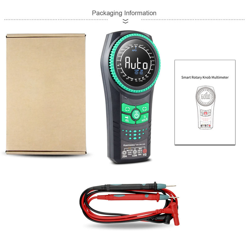 Kaemeasu 10D Smart Rotary Knob Multimeter Voltage Meter Detektor Multimetro Smart Multimeter Multimeter Digital