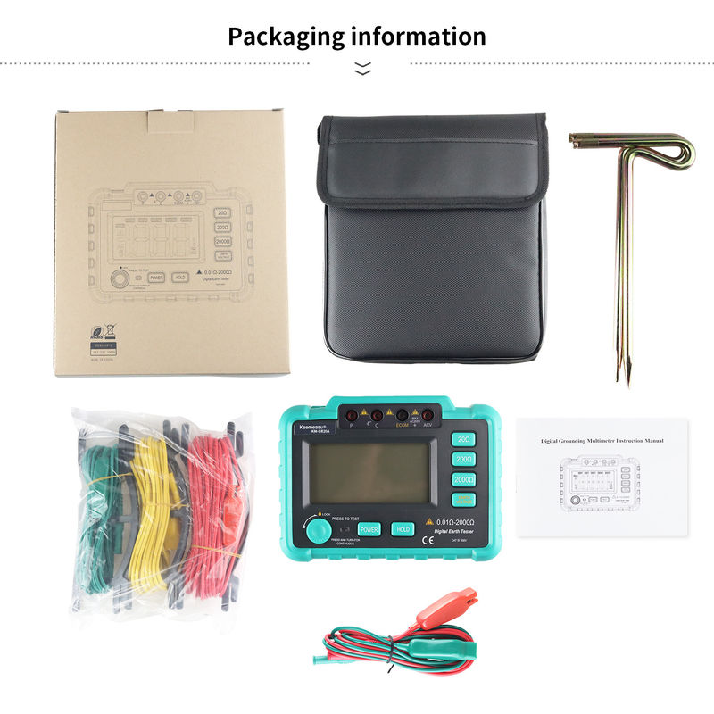 Kaemesau AC 200V grounding resistance tester Megohmmeter pengukuran sirkuit resistance tester tanah resistance tester GR20A
