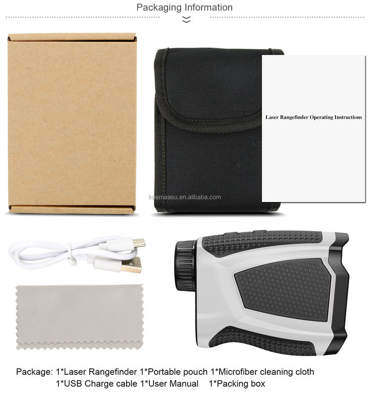 Kaemeasu Handheld Rechargeable OEM Hunting Golf Laser Rangefinder Dengan Magnet Adsorption 450M/600M/800M/1000M