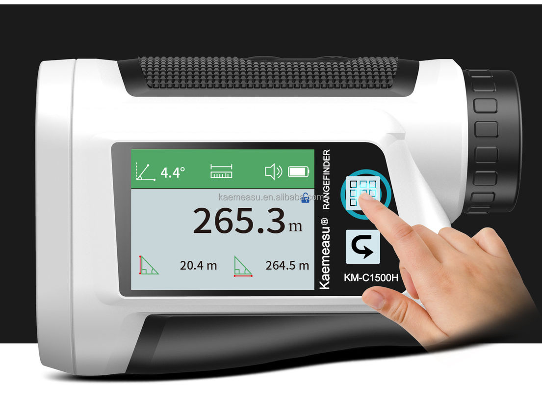 OEM 6x Rangefinder Laser Mounted Range Finder Golf Laser Range Finder Lithium Baterai Rechargeable Touch Type Color Screen IP54
