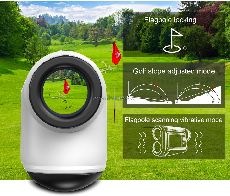 OEM 6x Rangefinder Laser Mounted Range Finder Golf Laser Range Finder Lithium Baterai Rechargeable Touch Type Color Screen IP54