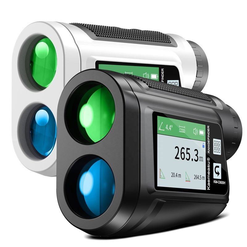 Meter jarak laser mini Golf Laser Rangefinder pencari berburu teleskop perangkat pengukuran laser 600m