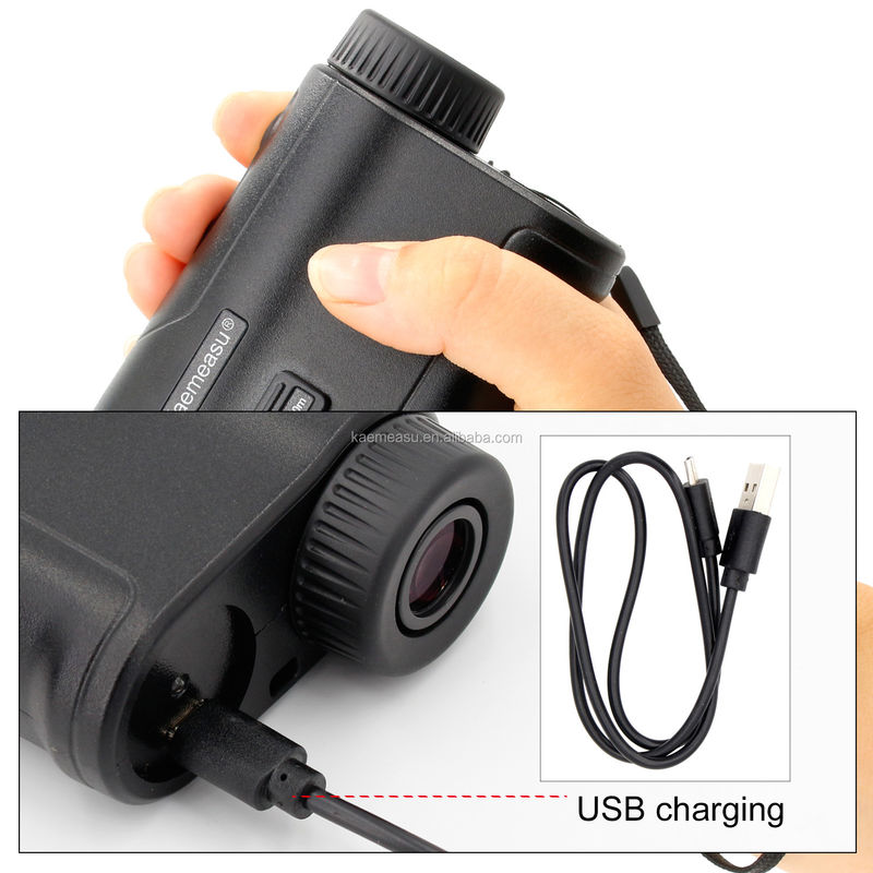 Telescope Laser Rangefinder Portable USB Charging Laser Distance Meter Monocular Golf Hunting Rangefinder 600M/656Yd