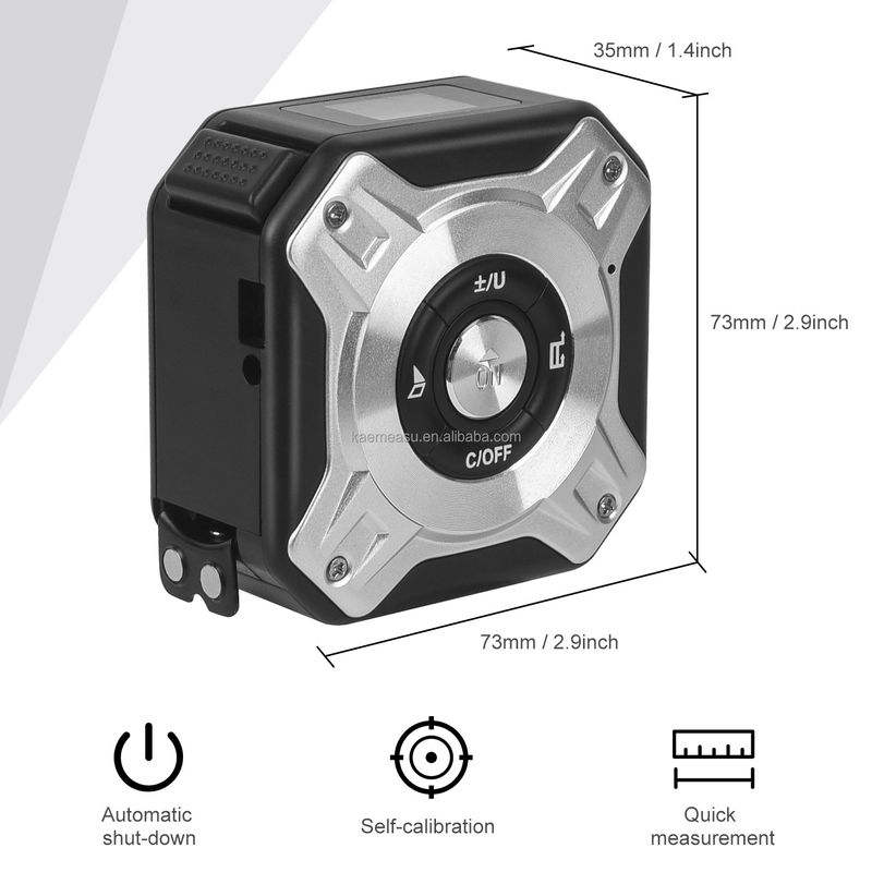 Multifungsi USB Pengukuran Pita Pengisi Penguasa Penguasa Elektronik Pengukur Instrumen Instrumen Laser Meter Jarak OEM