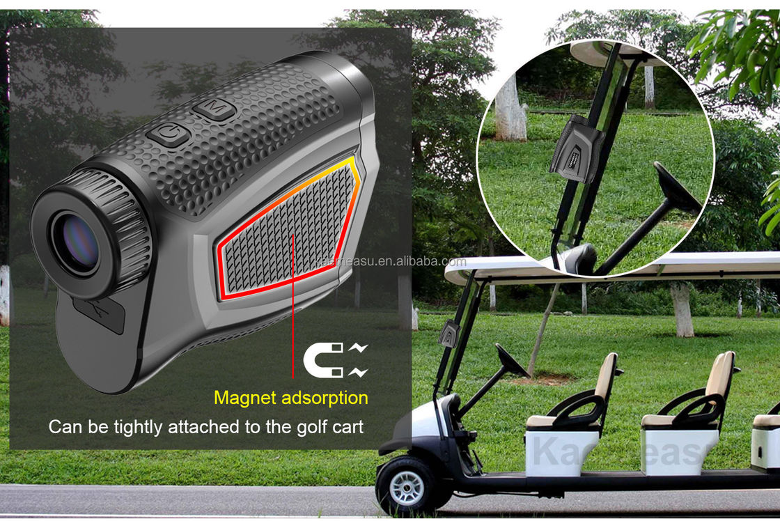 Penjual panas rangefinder laser dengan tiang bendera penguncian getaran golf rangefinder berburu handheld laser rangefinder