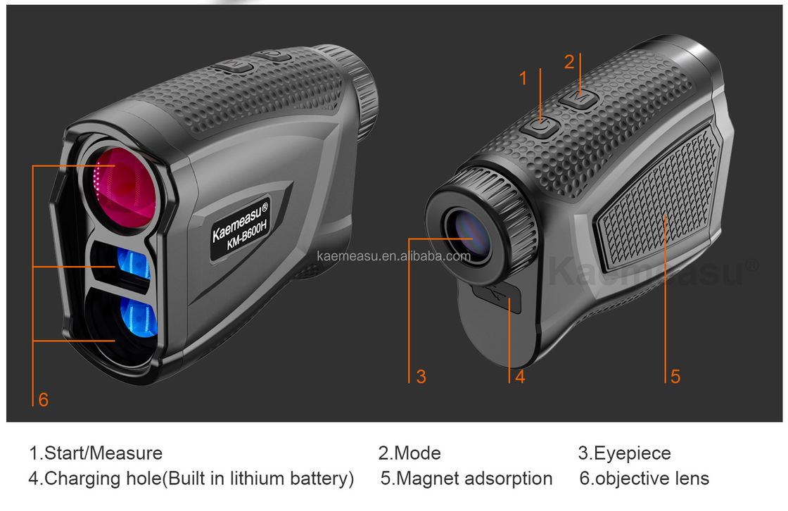 Penjual panas rangefinder laser dengan tiang bendera penguncian getaran golf rangefinder berburu handheld laser rangefinder