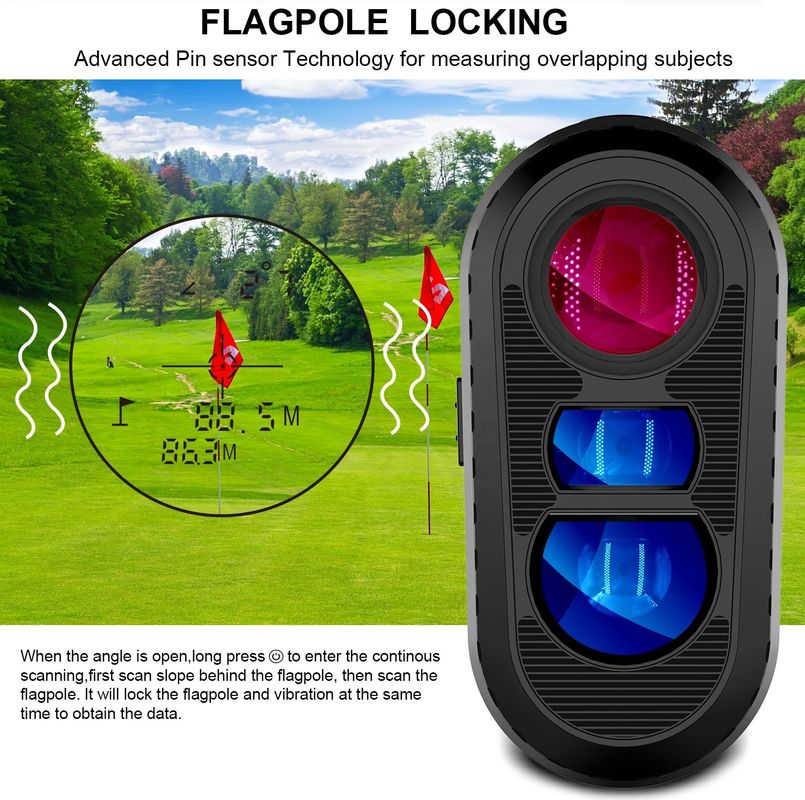 OEM ODM Range Finder 600/800/1000m Golf Distance Meter Multiple mode Laser Rangefinder Teleskop dengan switch kemiringan