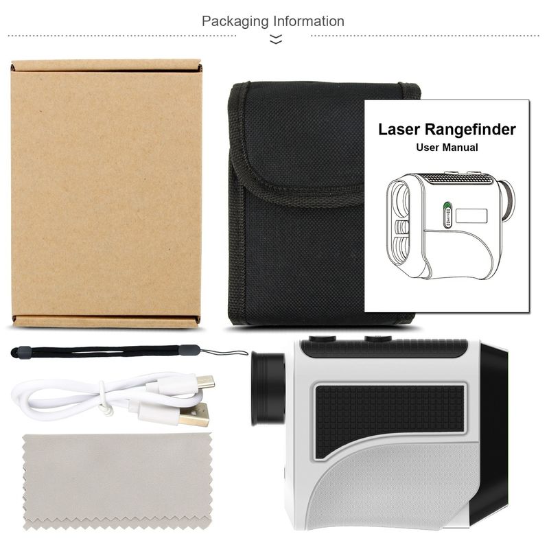 Outdoor Golf Laser Rangefinder dengan panjang gelombang laser 905nm 1000m Diastimeter dan sudut kemiringan