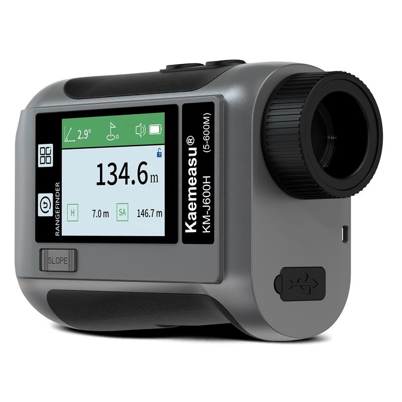 OEM/ODM Suara cerdas Golf laser rangefinder dengan layar LCD teleskop olahraga luar ruangan 1200m