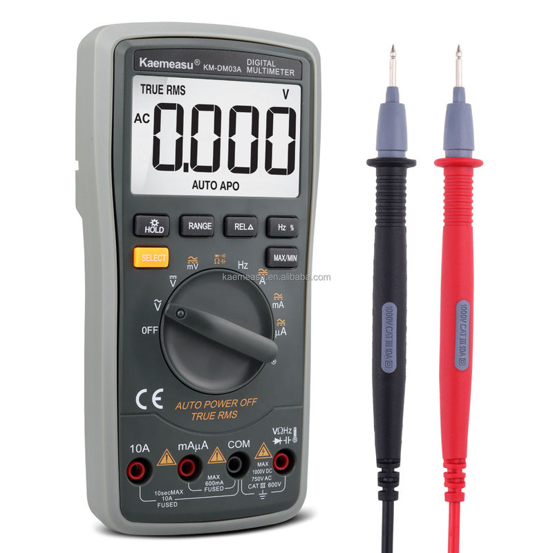 Anti burn multitester presisi tinggi 6000 Count range otomatis Diode Ture RMS Voltage Resistance tester Multimeter listrik