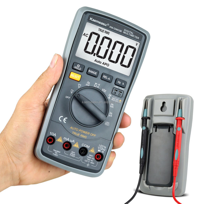 03B Multimeter Digital Profesional DC AC Voltage Current Resistance True RMS LED Diode Test Jangkauan Otomatis Universal Meter