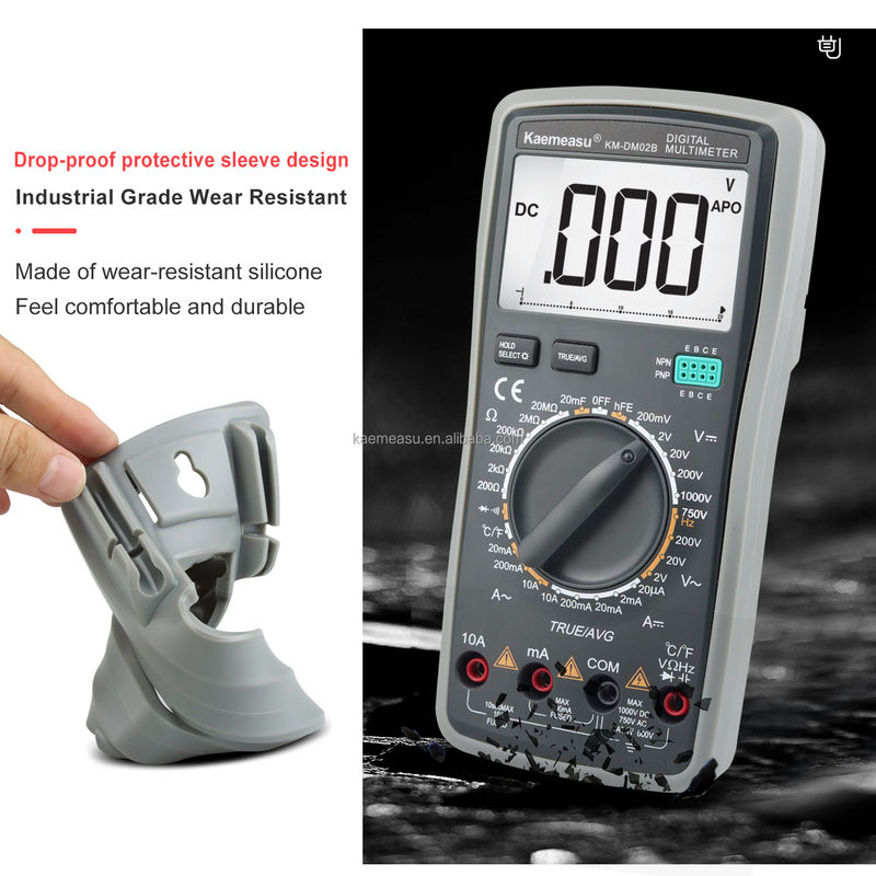 OEM ODM Multimeter Listrik T-RMS Tekanan, arus, resistensi, tes kapasitansi, tes Multimeter Digital Cerdas