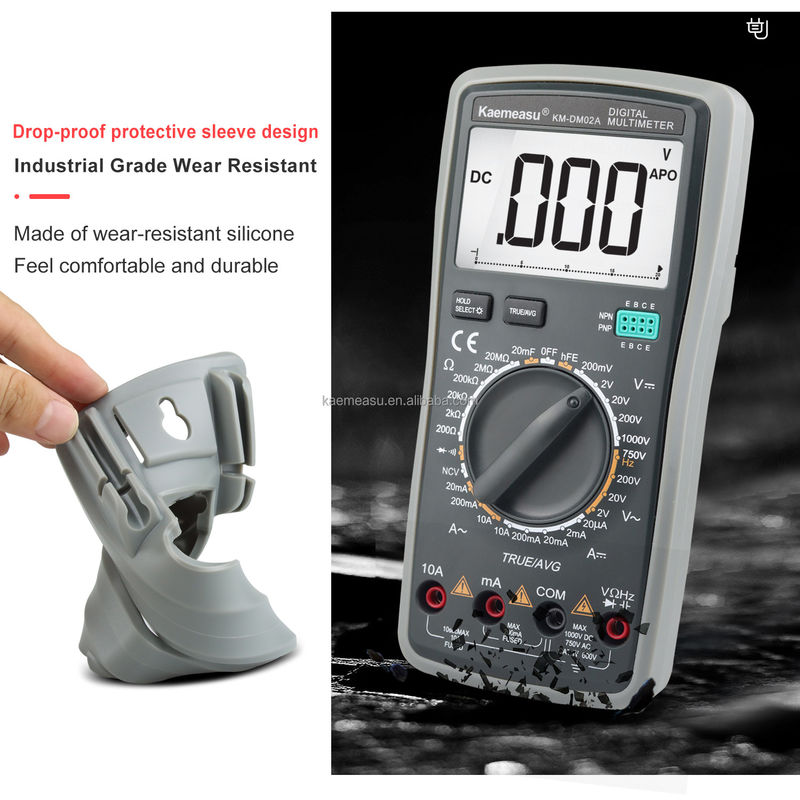 OEM ODM Anti burn Digital Multimeters Clamp meter ture rms baterai diode hFE tester voltase detektor multimeter untuk dijual