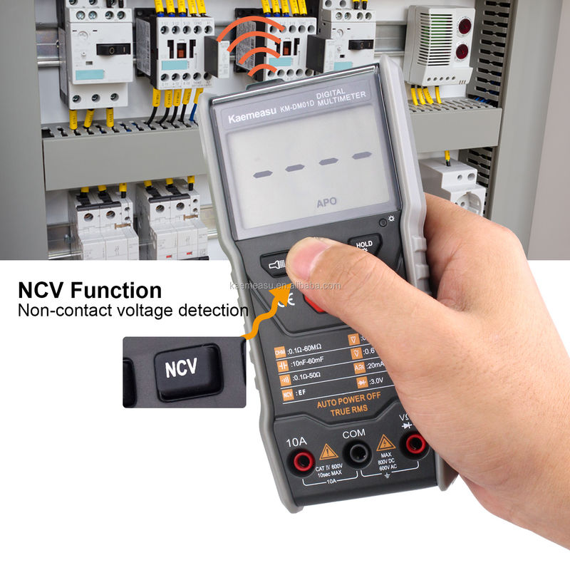 OEM ODM Smart Multimeter 6000 Menghitung Pakar Listrik Bangku Multimeter Mini genggam Ture RMS Square Wave Output Multimeter Digital