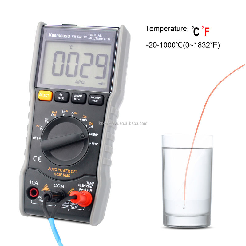 01C Tester tegangan arus Multimeter Peralatan pengukuran presisi tinggi Mini Multimeter jangkauan otomatis portabel