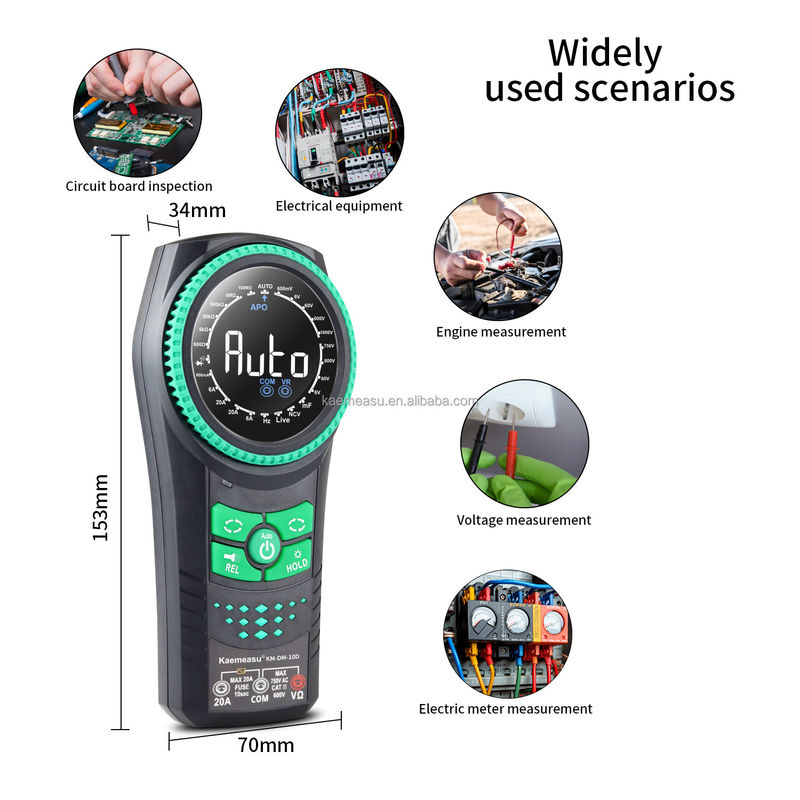 Multimetro Kontinuitas Uji Tegangan Meter Smart Rotary Knob Multimeter Multimeter Digital