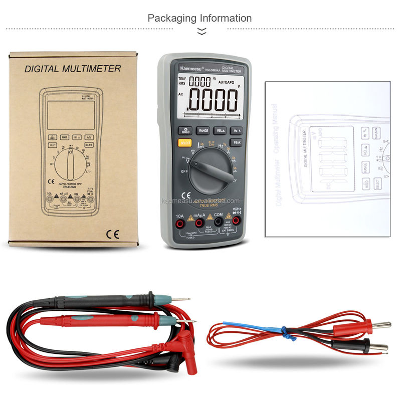 04A Clamp Meter AC DC Digital Voltmeter Diode Kontinuitas Uji Tegangan Meter Multimetro Smart Digital Multimeter