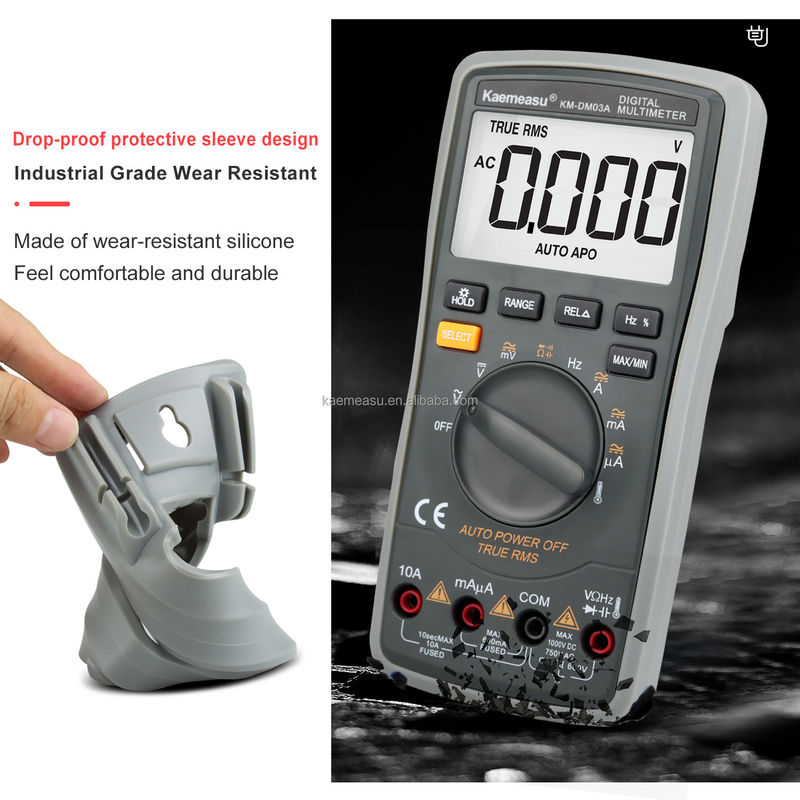 Elektrician Multi-Tester Range Auto 6000 Menghitung Analog Multimeter T-RMS Diode Test Kontinuitas Buzzer Digital Multimeter