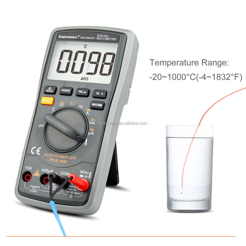 Elektrician Multi-Tester Range Auto 6000 Menghitung Analog Multimeter T-RMS Diode Test Kontinuitas Buzzer Digital Multimeter