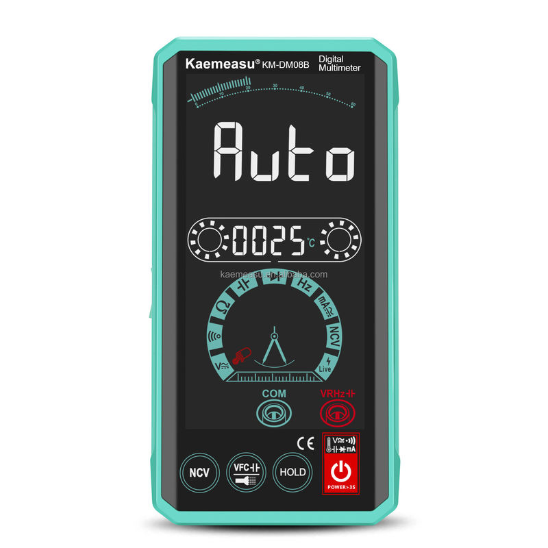 Intelligent Human Machine Interaction Multimeter LCD Color Display Voltage Tester Smart Digital Multimeter yang dapat diisi ulang