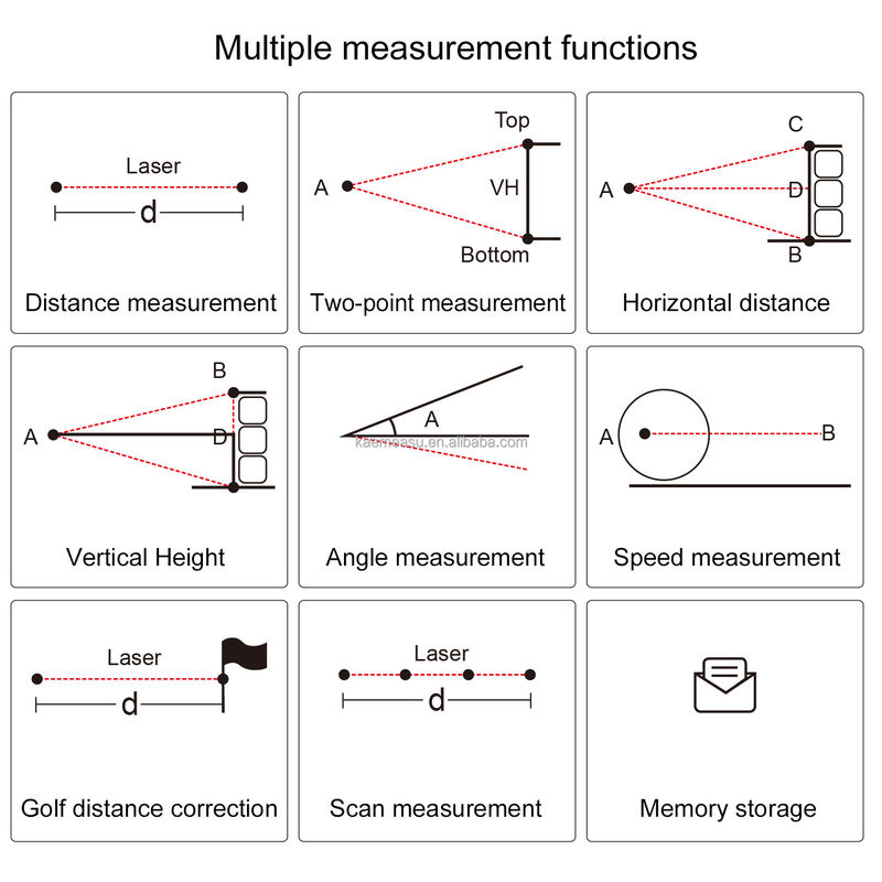 800 Yd Instrumen Optik Pencari Jarak Golf Pencari Jarak Laser Digital Pengukur Jarak Laser Pencari Jarak Golf