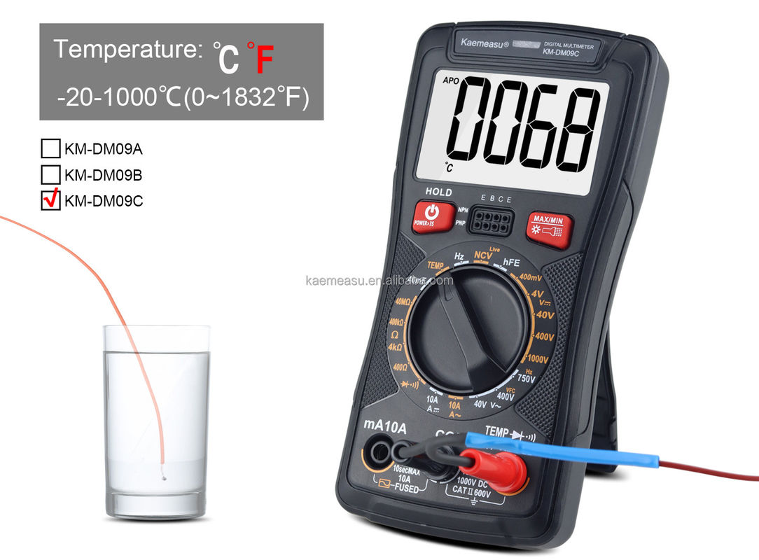Multimeter Clamp Digital yang dapat disesuaikan untuk Perbaikan Ponsel Portable dan Compact 142*72*35mm