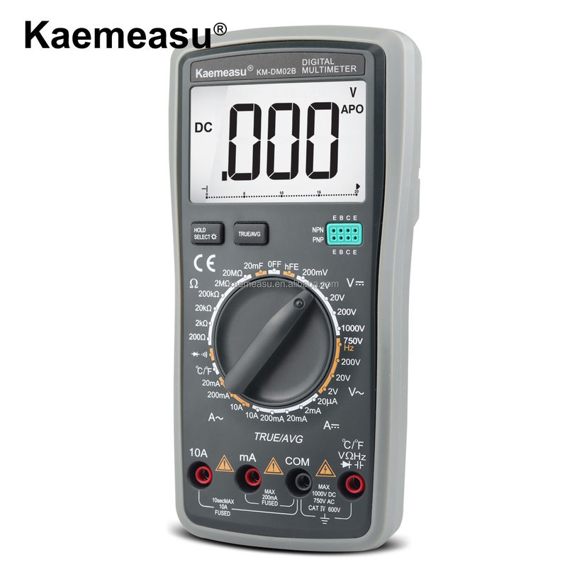 Smart Multimeter AC Voltage Tester untuk mengukur kisaran kapasitansi 20nF/200nF/2uF/20uF/200uF/2000uF dan Max. AC Current 10A