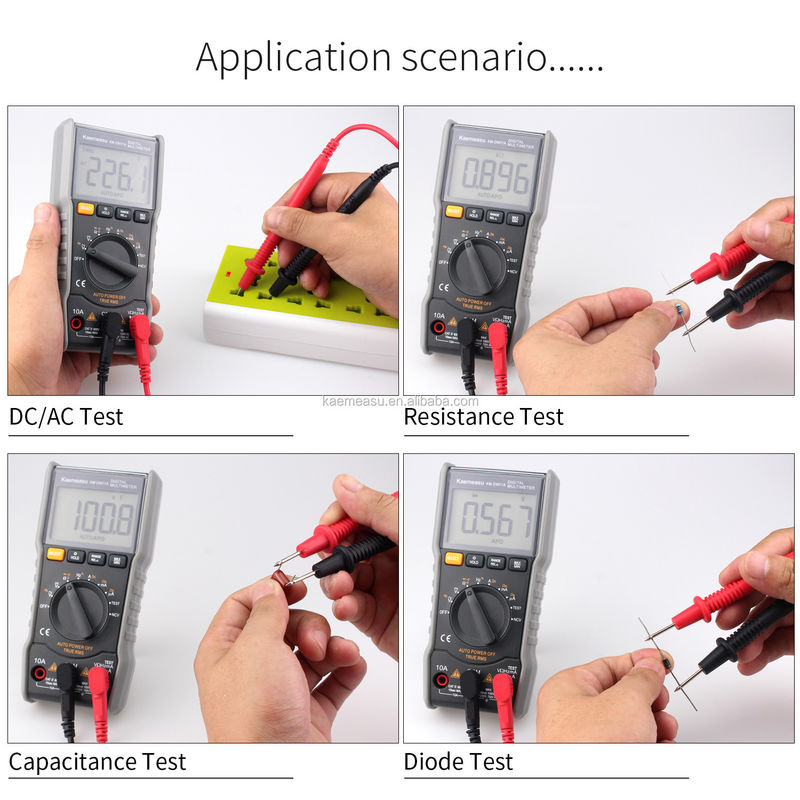 Mini Multimeter Portable Tester Tegangan Arus Otomatis Presisi Tinggi untuk Pengukuran yang Tepat