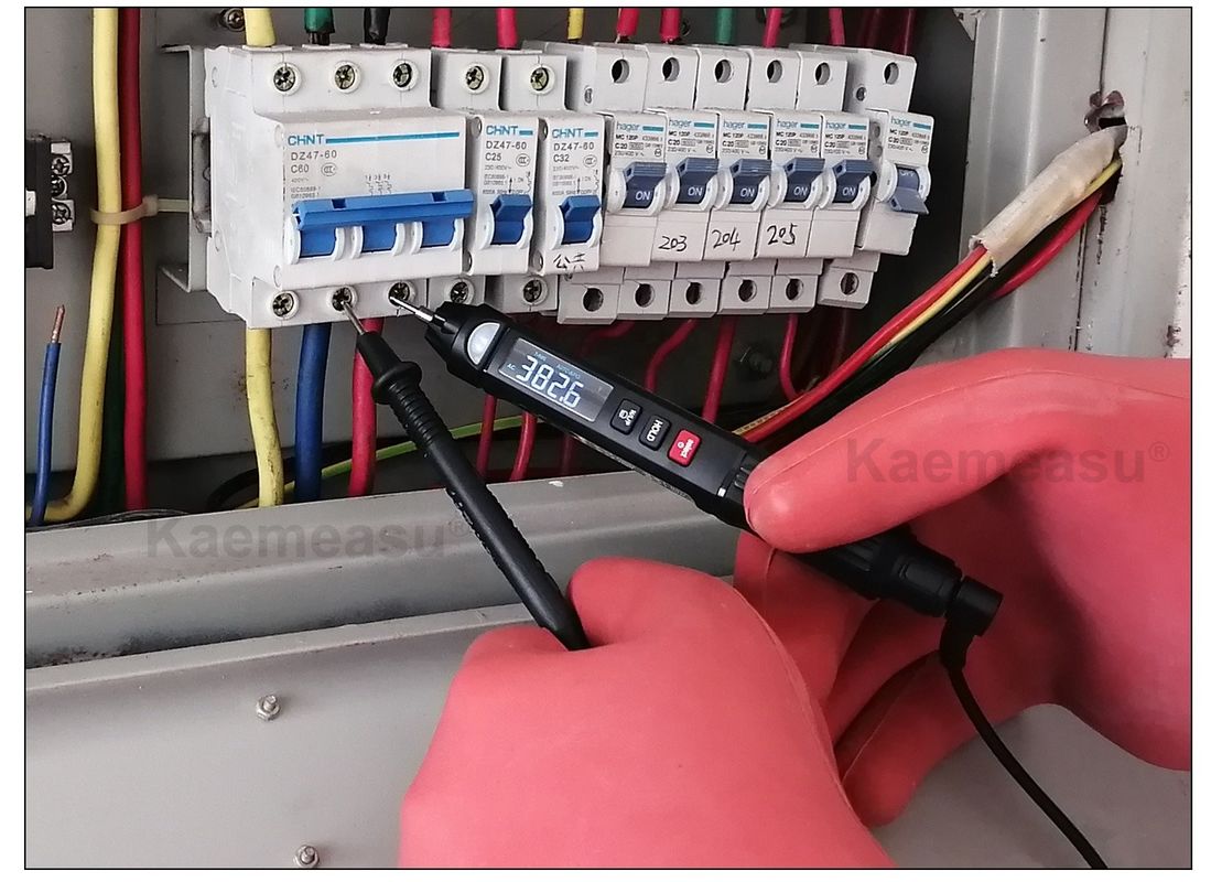 Gaya populer Mini Pen Digital Multimeter Dengan Live/NCV/Sequence Non Contact Voltage Detection Multimeter Tester