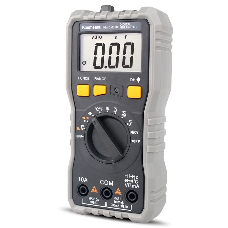 Mini Digital Multimeter DC/AC Voltage Ammeter Current Ohm Temperature T-rms Presisi tinggi Elektrik Digital Multimeter