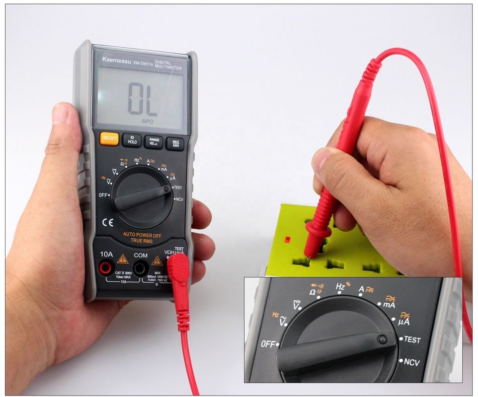 Mini portable NCV True RMS Live Wire/Nothing Wire Pengukuran jarak otomatis Pocket Digital Multimeters