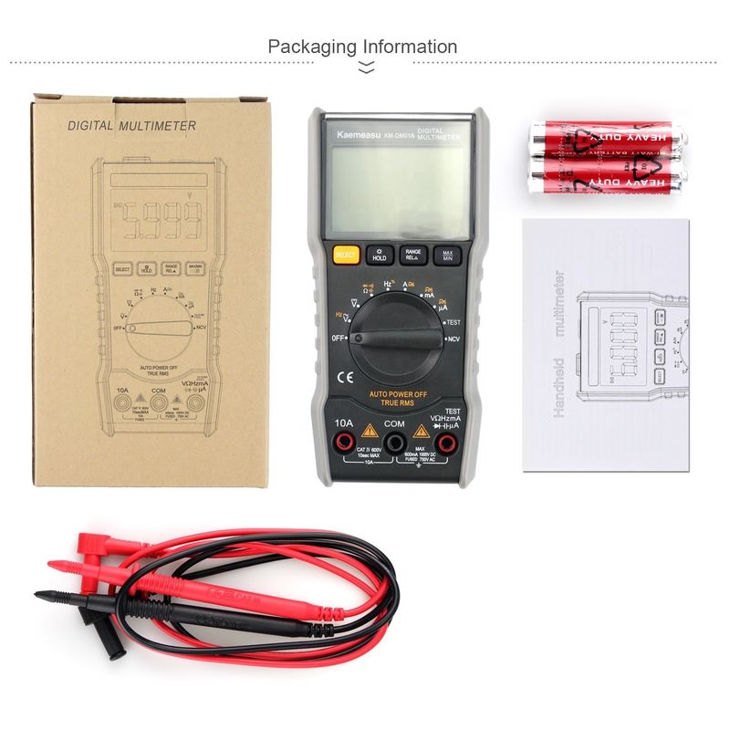 Mini portable NCV True RMS Live Wire/Nothing Wire Pengukuran jarak otomatis Pocket Digital Multimeters
