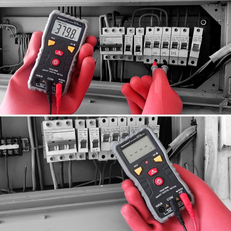 Pocket Digital Multimeter DC/AC Multifungsi Kapasitas Presisi Tinggi Ncv Ohm Hz Tester Jangkauan Otomatis Digital Multimeter