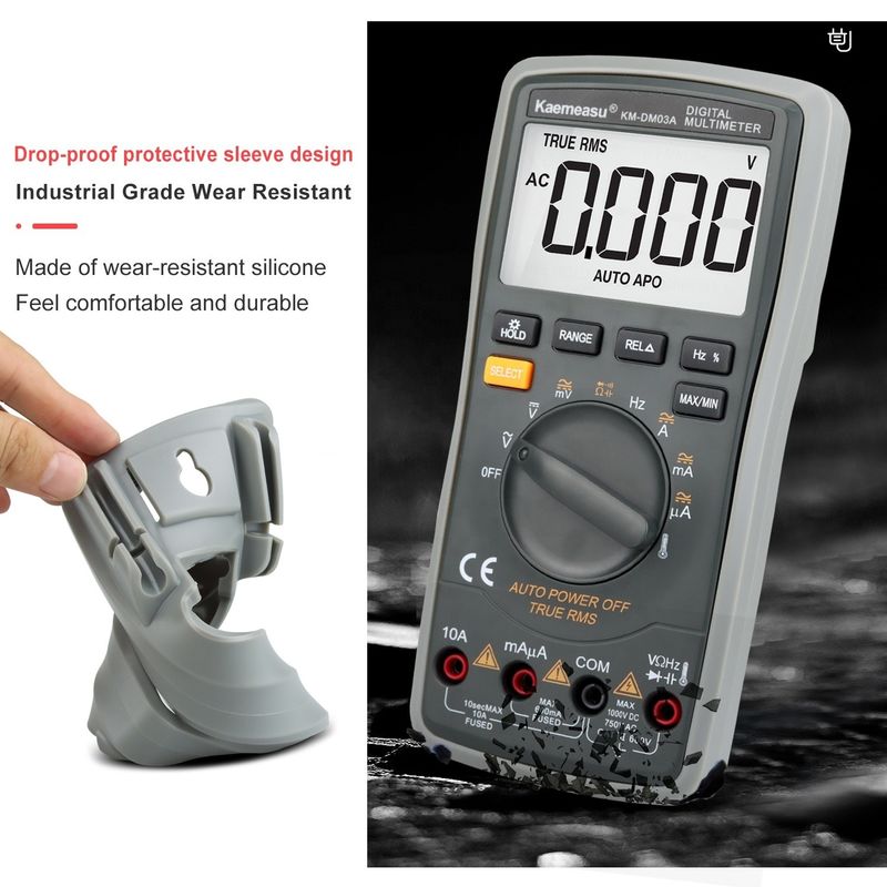 03A Multimeter Digital Cerdas Industri Precision Tinggi NCV 1000V AC DC Multimeter Digital Cerdas