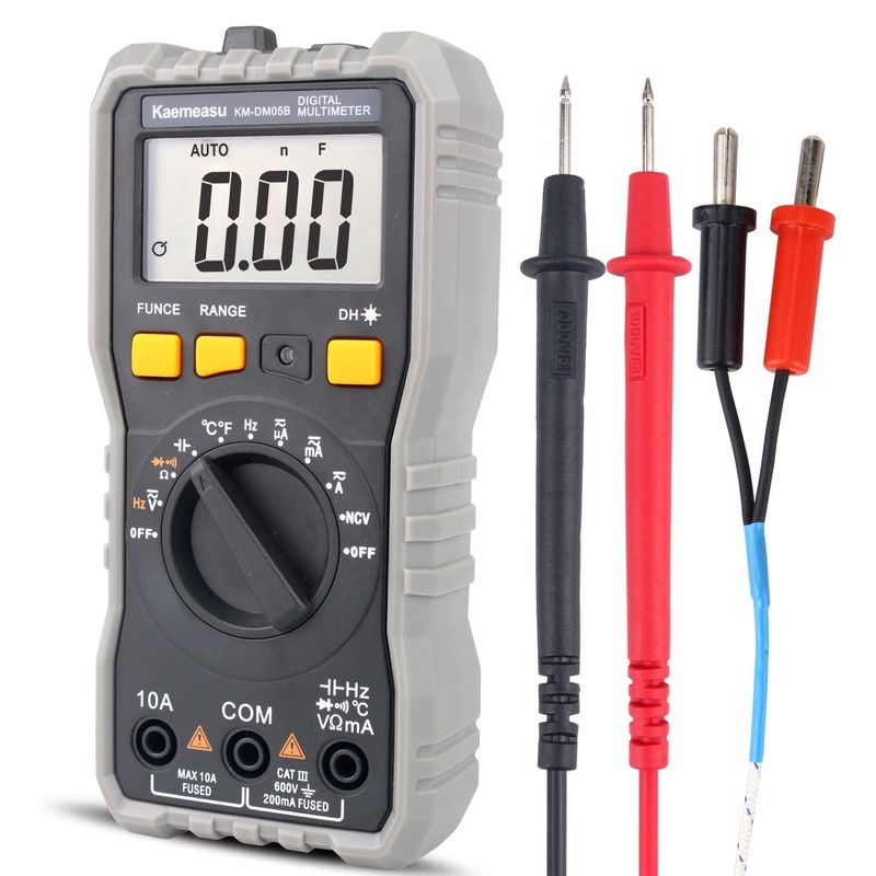 Auto Range Lcd Display listrik Multi Tester T-rms NCV Mobil Measure Bench Multimeter Digital dengan Probe