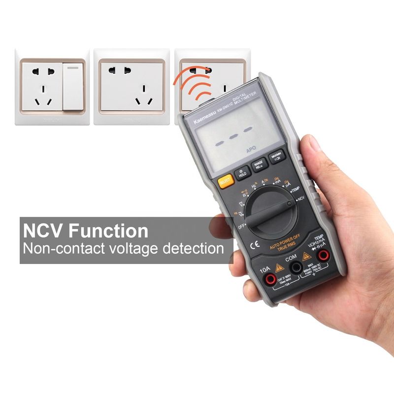Anti Burn Multimeter Listrik True-rms Ncv Ohm Hz Tester Multimeter Digital Cerdas Dengan Probe Suhu
