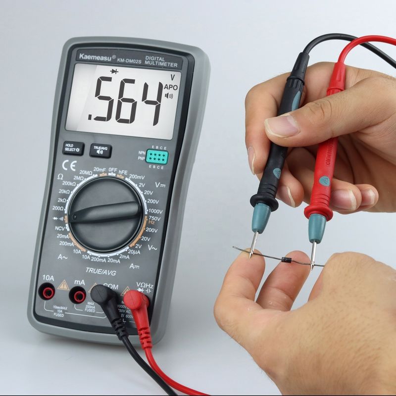 Intelligent Voice Multitester Auto Range Multifungsi Peralatan Laboratorium Resistor Tester Digital Multimeter