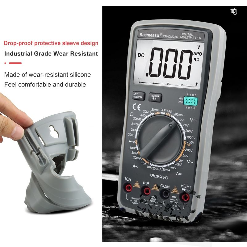 Intelligent Voice Multitester Auto Range Multifungsi Peralatan Laboratorium Resistor Tester Digital Multimeter