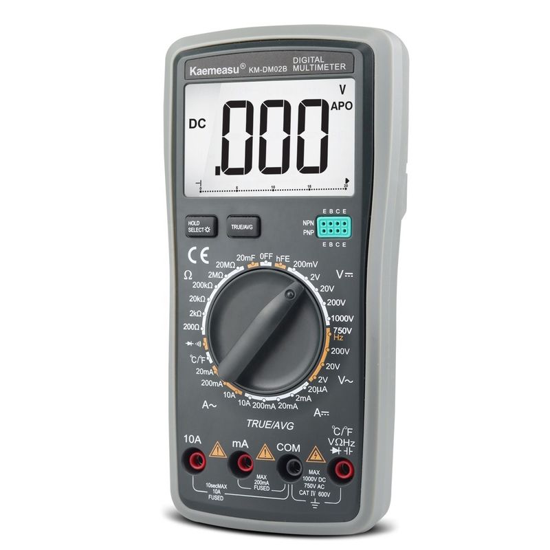 Digital Multimeter DC AC True RMS 1000V Electronic Multitester Anti Burn Multimeter otomatis dengan probe suhu