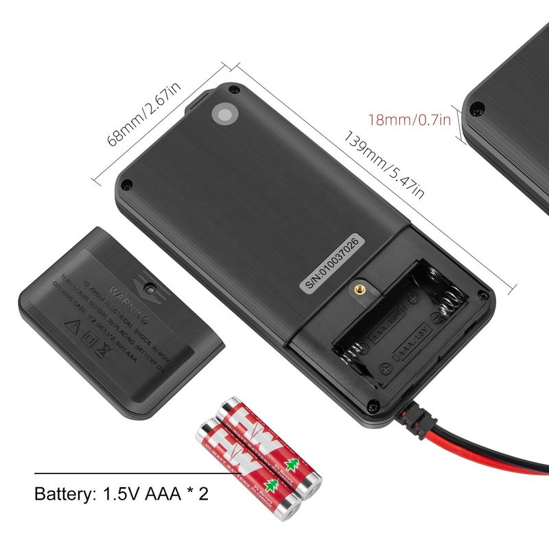 Kaemeasu Pocket Alat Perbaikan Elektronik Mini Touch Digital Multimeter 6000 Count Warna Layar Besar Mini Touch Digital Multimeter