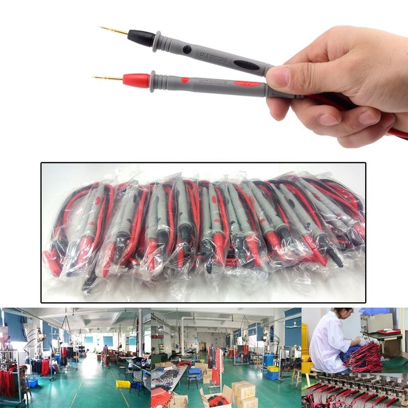 Probe Uji Multimeter Led Plug Pisang Probe Multimeter Digital Probe Uji Listrik 20A 1000V Kabel Instrumen