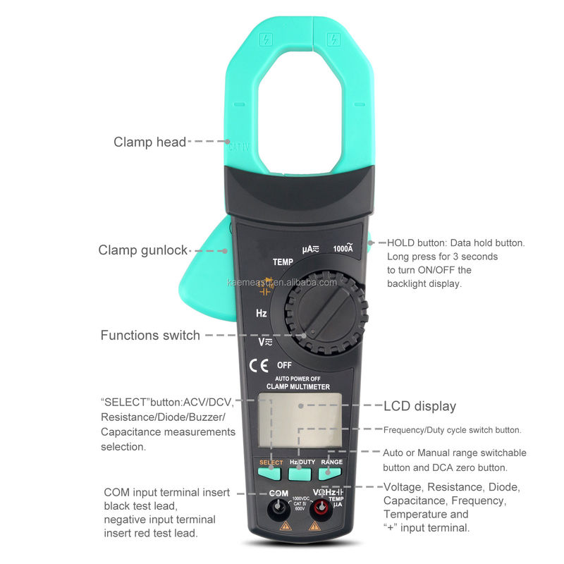 6000 Count Ac Dc Multimeter arus Aneng Voltage Meters Clamp Multimeter Digital Clamp Meters